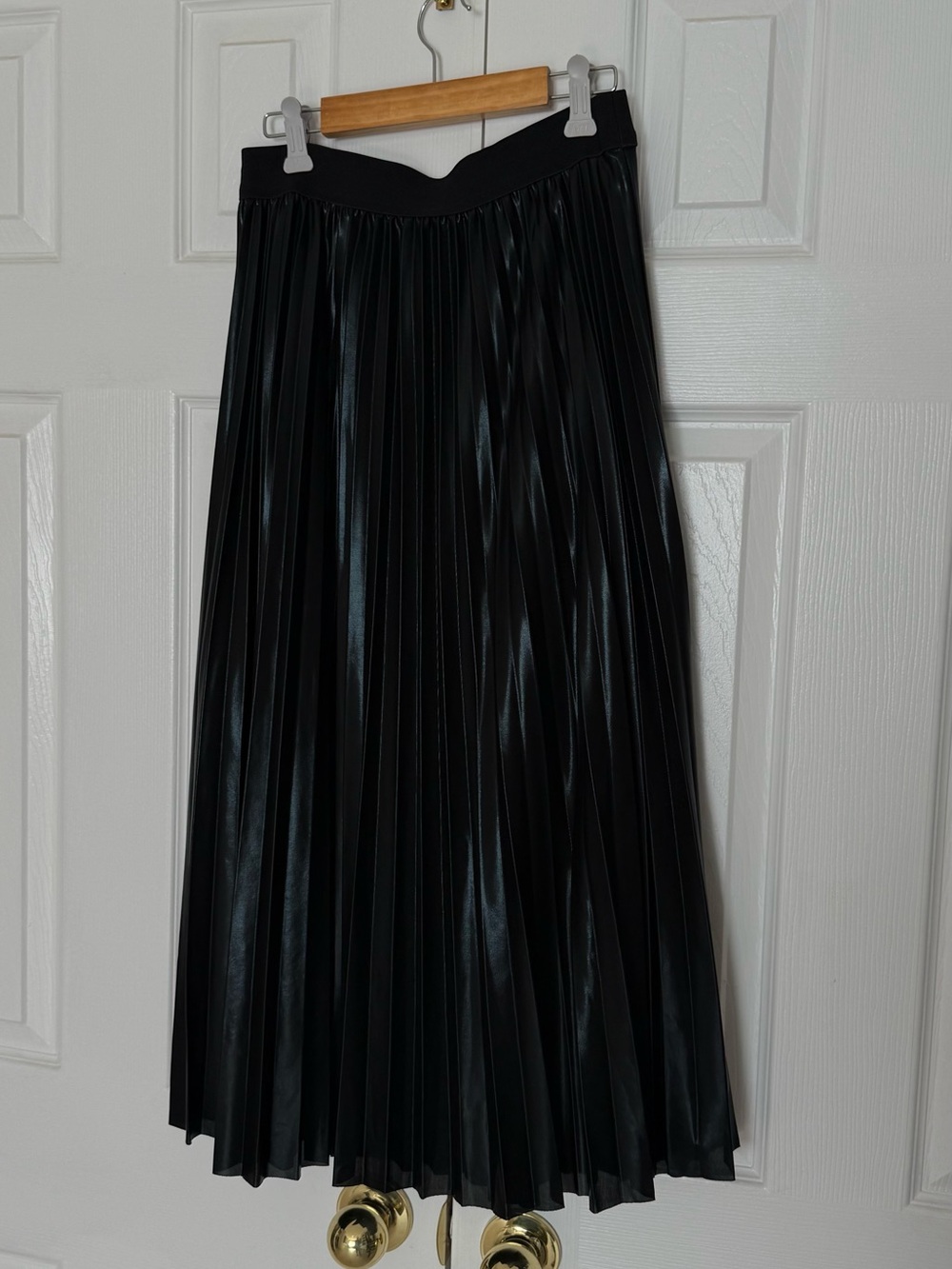 Black Pleated mid length Skirt - Classic Women’s Skirt